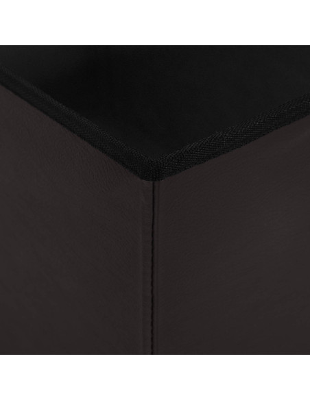 Panchina di stoccaggio pieghevole Marrone PVC