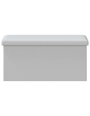 Panchina di stoccaggio pieghevole Bianco PVC