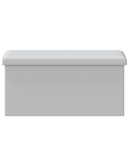 Panchina di stoccaggio pieghevole Bianco PVC