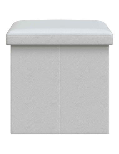 Panchina di stoccaggio pieghevole Bianco PVC