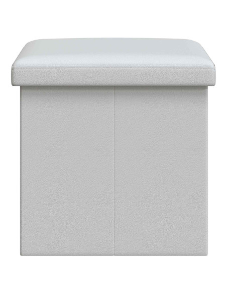 Panchina di stoccaggio pieghevole Bianco PVC