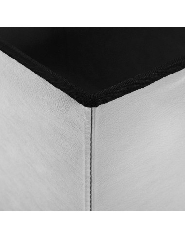 Panchina di stoccaggio pieghevole Bianco PVC