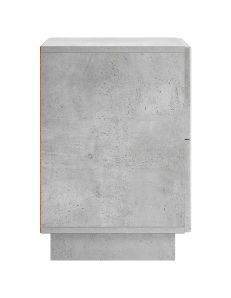 Armadio da Notte 2 pz Grigio Cemento 33,5 x 34,5 x 50 cm