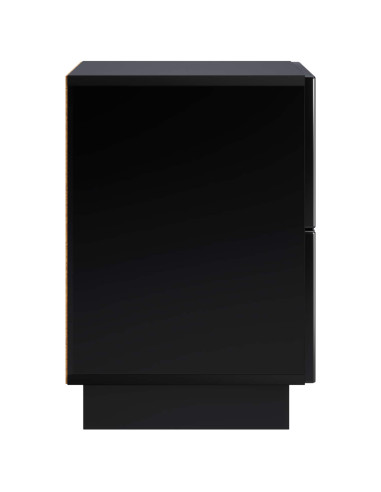 Armadio da Notte 2 pz Nero 33,5 x 34,5 x 50 cm