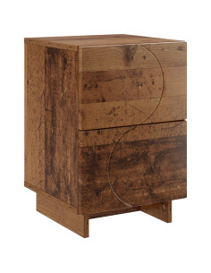 Armadio da Notte Legno di quercia 33,5 x 34,5 x 50 cm 2