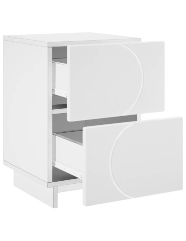 Armadio da Notte 2 pz Bianco 33,5 x 34,5 x 50 cm