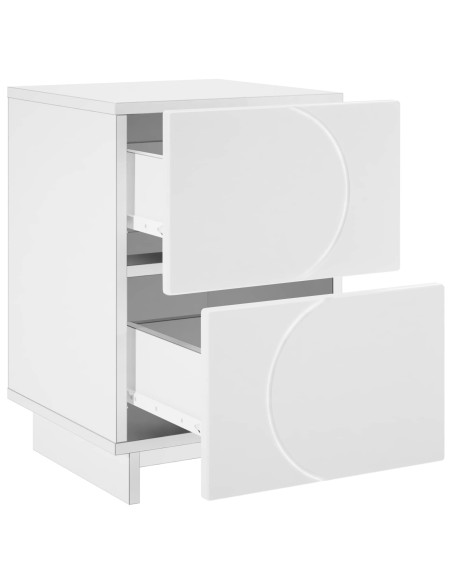 Armadio da Notte 2 pz Bianco 33,5 x 34,5 x 50 cm