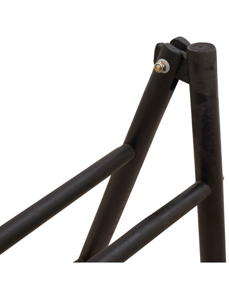 Scala per coperte a doppio lato Nero 90 x 50 x 100 cm Bambù