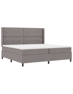Letto a Sorgente LED con testiera Talpa 200 x 200 cm Tessuto 2