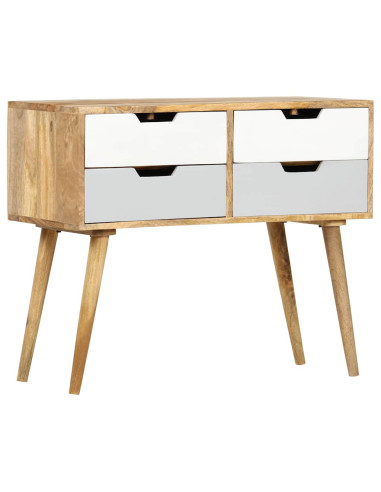 Credenza 85x40x71 cm in Legno Massello di Mango