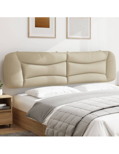 Cuscino Testiera Hvar Crema 200 cm in Tessuto