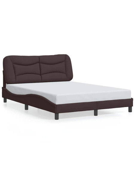 Giroletto senza Materasso Hvar Marrone Scuro 120x200 cm Tessuto