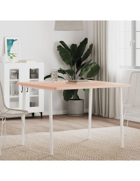 Piano per Tavolo 90x90x2,5 cm Quadrato Legno Massello di Faggio