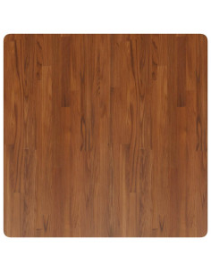 Piano Tavolo Quadrato Marrone Scuro 90x90x4cm Rovere Trattato
