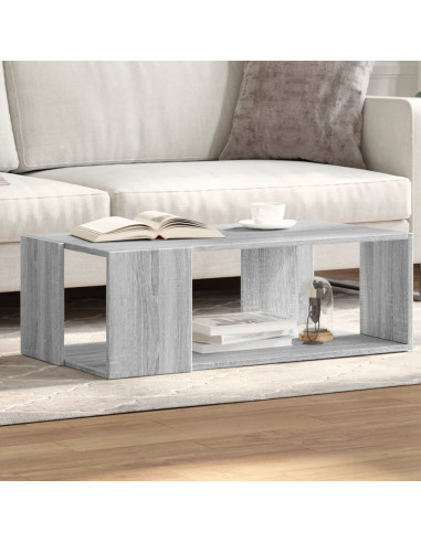 Tavolino Salotto Grigio Sonoma 89,5x48x30 cm Legno Multistrato