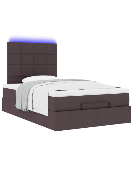 Struttura Letto Pouf con Materasso 120x200 cm in Tessuto