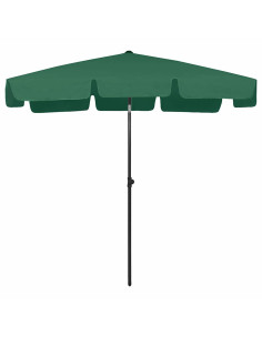 Ombrellone da Spiaggia Verde 200x125 cm