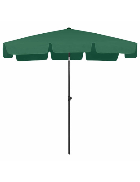 Ombrellone da Spiaggia Verde 200x125 cm