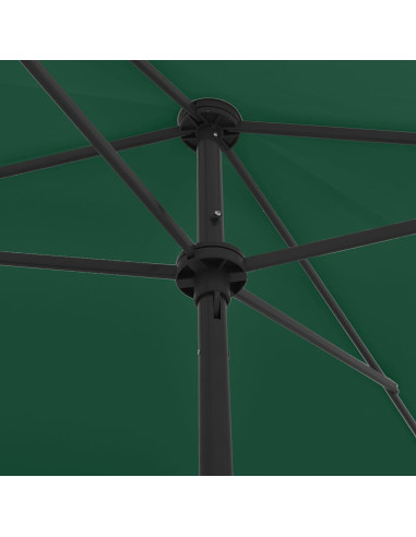 Ombrellone da Spiaggia Verde 200x125 cm