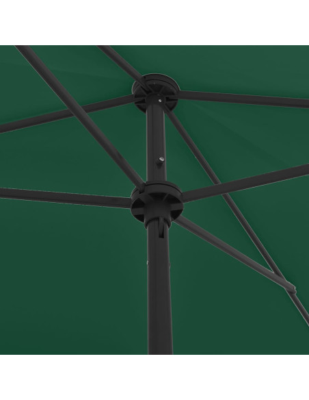 Ombrellone da Spiaggia Verde 200x125 cm