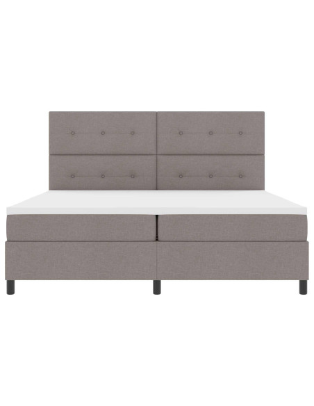 Letto a molle con strisce LED Talpa 200 x 200 cm Tessuto