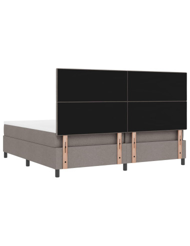 Letto a molle con strisce LED Talpa 200 x 200 cm Tessuto