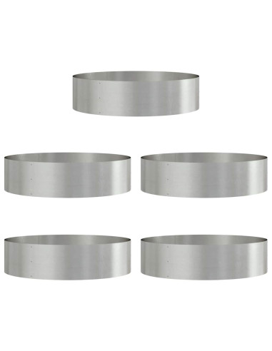 Anello per vaso 5 pz Argento 80 x 80 x 20 cm