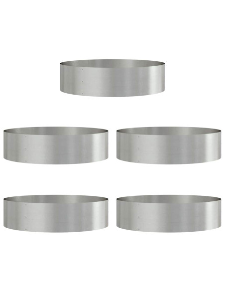Anello per vaso 5 pz Argento 80 x 80 x 20 cm