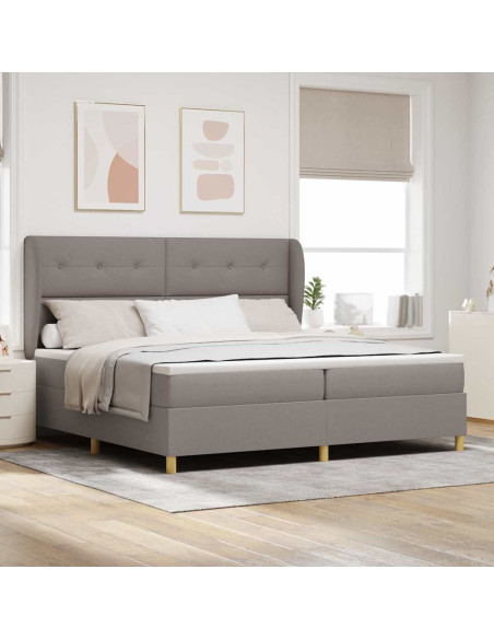 Letto a molle con testiera Talpa 200 x 200 cm Tessuto
