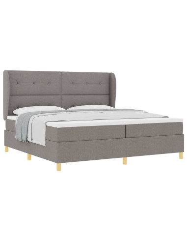 Letto a molle con testiera Talpa 200 x 200 cm Tessuto
