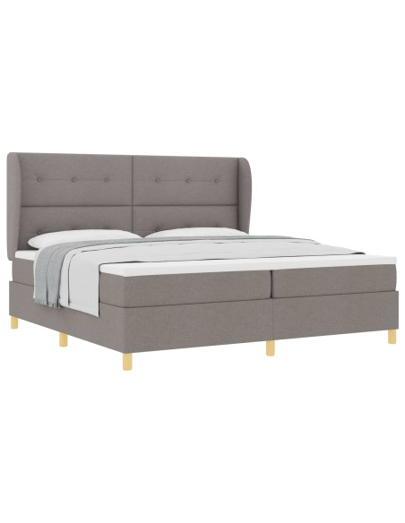 Letto a molle con testiera Talpa 200 x 200 cm Tessuto