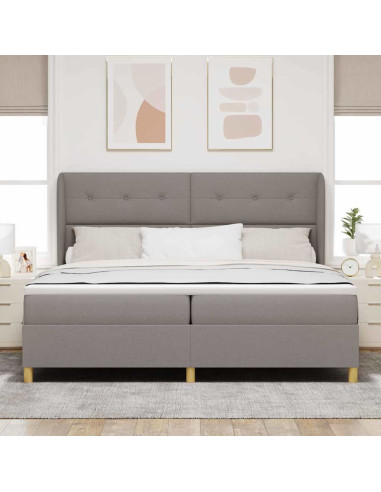 Letto a molle con testiera Talpa 200 x 200 cm Tessuto