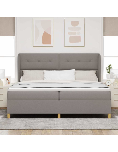 Letto a molle con testiera Talpa 200 x 200 cm Tessuto