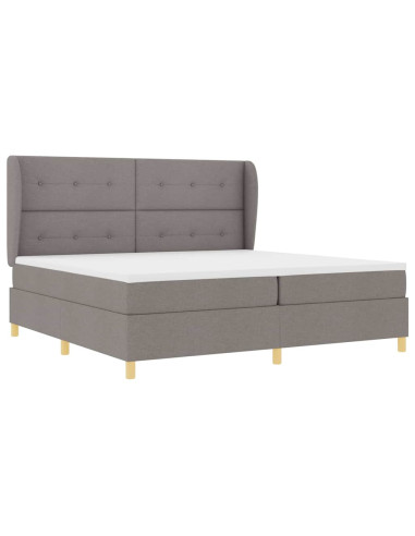 Letto a molle con testiera Talpa 200 x 200 cm Tessuto