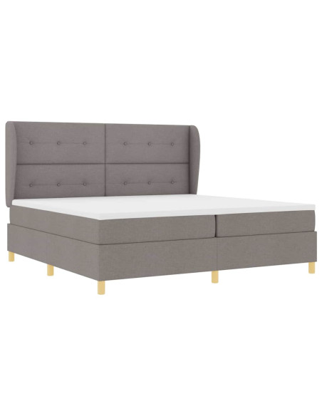Letto a molle con testiera Talpa 200 x 200 cm Tessuto