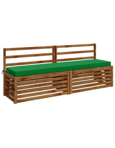 Cuscini per Panchina a 2 Pezzi SOEST 2 pz 100% Poliestere Verde 2