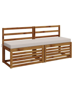 Cuscini per Panchina a 2 Pezzi SOEST 2 pz 100% Poliestere 2