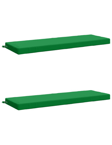 Cuscini per Panchina a 2 Pezzi SOEST 2 pz 100% Poliestere Verde