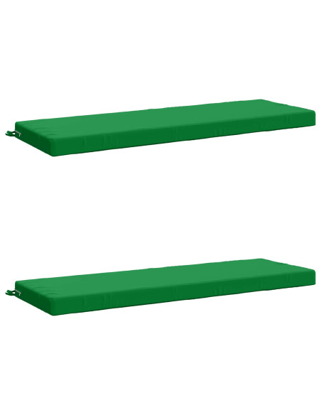 Cuscini per Panchina a 2 Pezzi SOEST 2 pz 100% Poliestere Verde