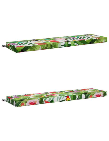 Cuscini per Panchina a 2 Pezzi SOEST 2 pz 100% Poliestere