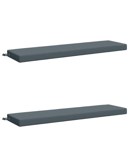 Cuscini per Panchina a 2 Pezzi SOEST 2 pz 100% Poliestere Blu