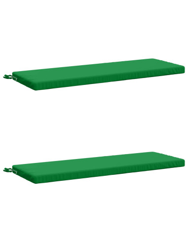 Cuscini per Panchina a 2 Pezzi SOEST 2 pz 100% Poliestere Verde