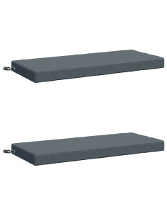 Cuscini per Panchina a 2 Pezzi SOEST 2 pz 100% Poliestere Blu
