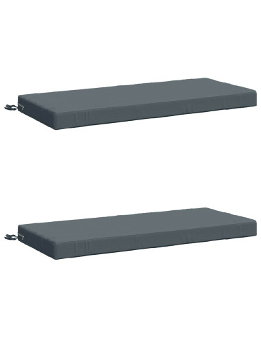 Cuscini per Panchina a 2 Pezzi SOEST 2 pz 100% Poliestere Blu
