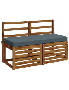 Cuscini per Panchina a 2 Pezzi SOEST 2 pz 100% Poliestere Blu 2