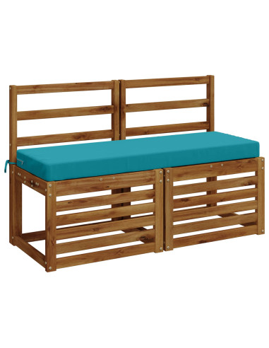 Cuscini per Panchina a 2 Pezzi SOEST 2 pz 100% Poliestere