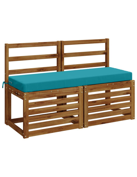 Cuscini per Panchina a 2 Pezzi SOEST 2 pz 100% Poliestere