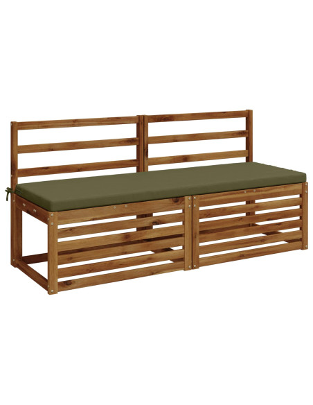Cuscini per Panchina a 2 Pezzi SOEST 2 pz 100% Poliestere