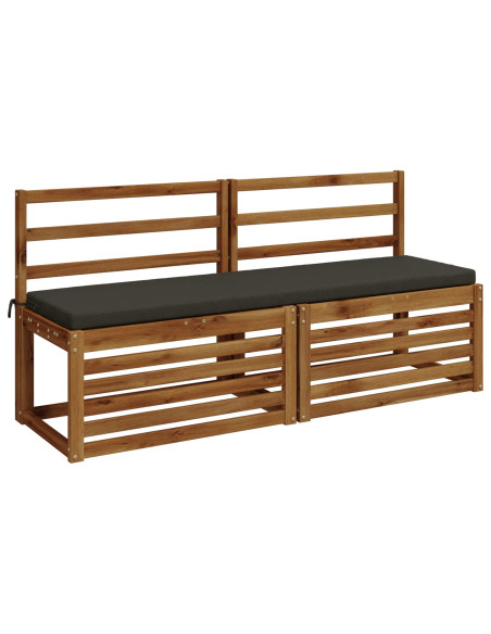 Cuscini per Panchina a 2 Pezzi SOEST 2 pz 100% Poliestere