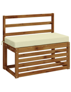 Cuscini per Panchina a 2 Pezzi SOEST 2 pz 100% Poliestere Crema 2